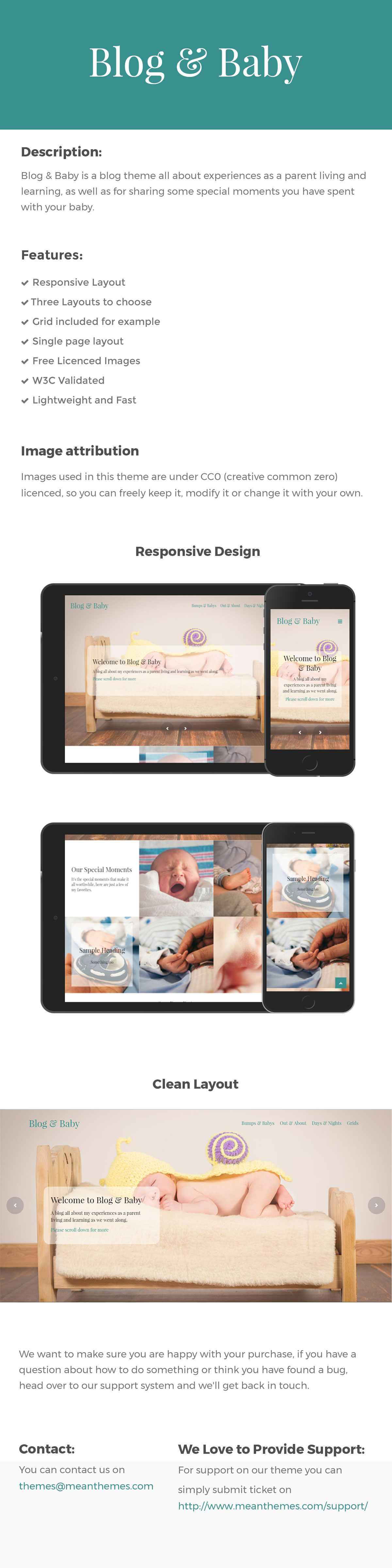 Blog & Baby - Responsive HTML Template For Baby Blogs - 1