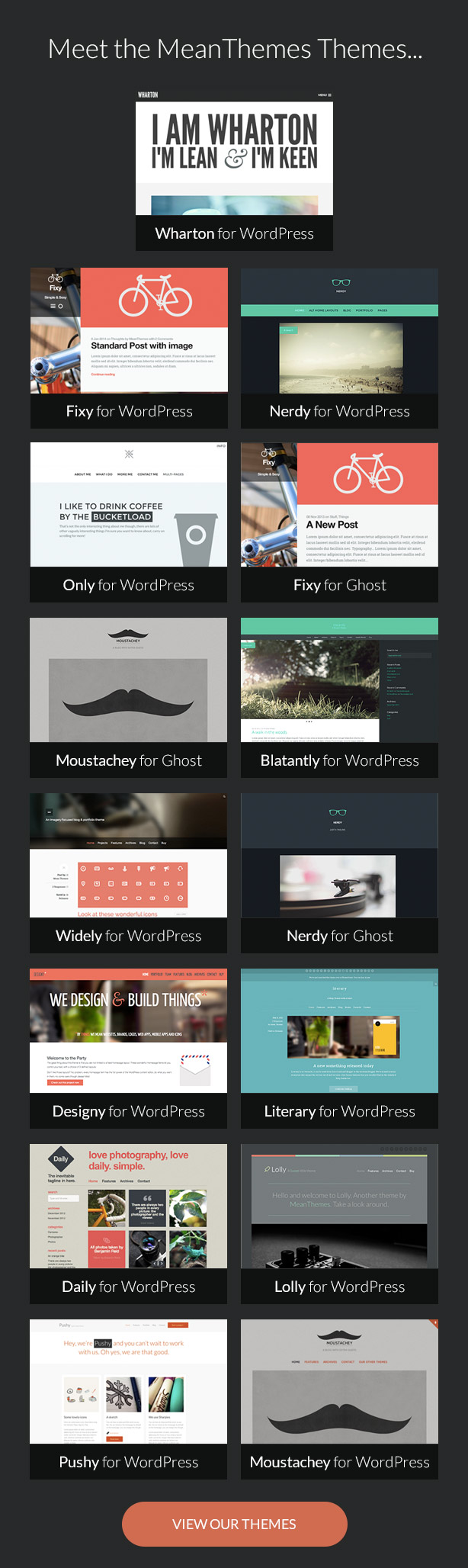 Meet The MeanThemes Themes...