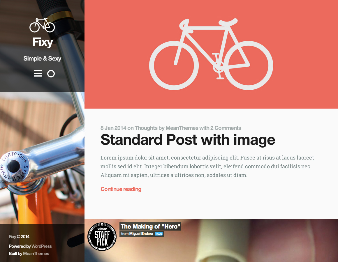 New Blog Theme: Fixy