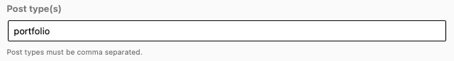 portfolio type setting